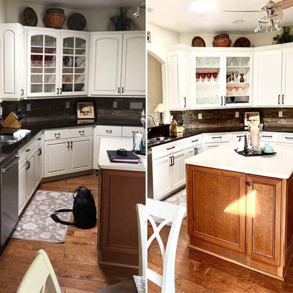 how to stain your cabinets
