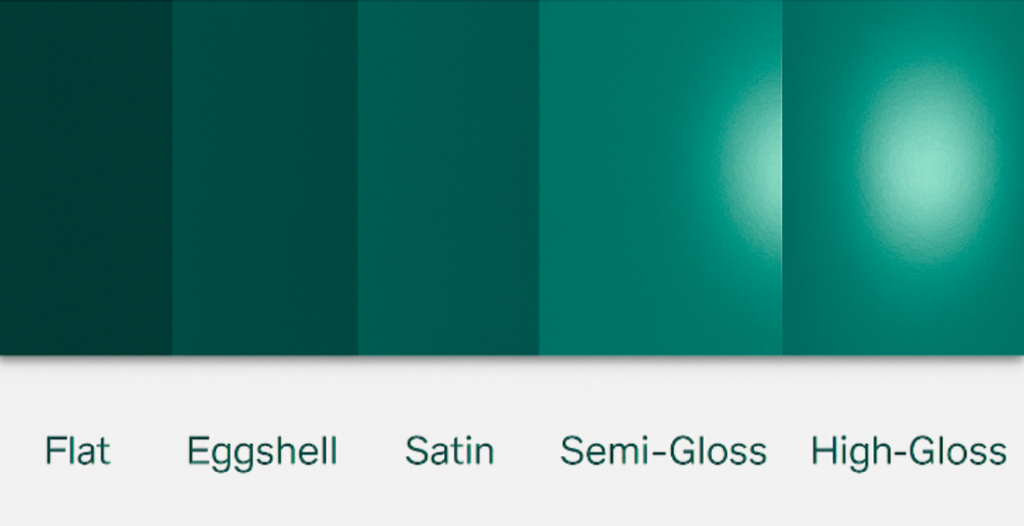 Different Paint Sheen (Green shade)